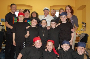 Cobh Youth Services Shanty singers with faciliators from Poland and Ireland in Cobh 2006